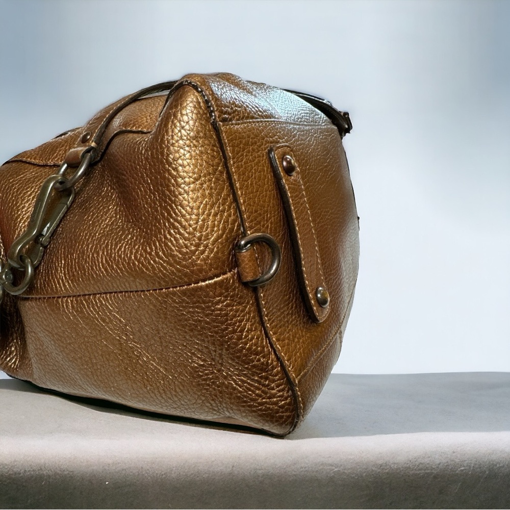 Coach Vintage Madison Audrey Metallic Bronze Leather Handbag w Three Hangtags - Picture 9 of 13